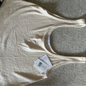 Beyond Yoga Ribbed Tank Top in Cream
